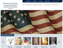 Tablet Screenshot of newtoncountyfuneralhome.com